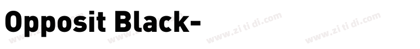 Opposit Black字体转换
